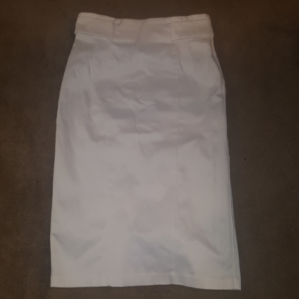 New York & Company White Pencil skirt size 4